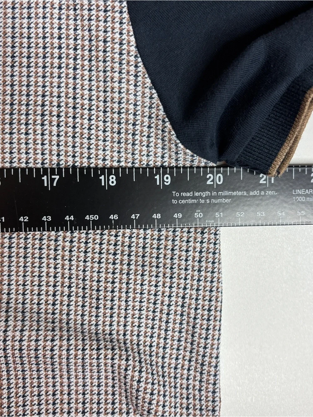 Denim & Flower Ricky Singh Preppy Mod Houndstooth Polo Shirt M - Picture 7 of 10